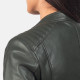 Kelsee Green Leather Jacket